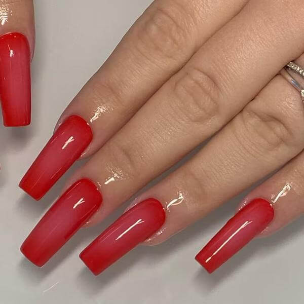 Red Mob Wife Nails