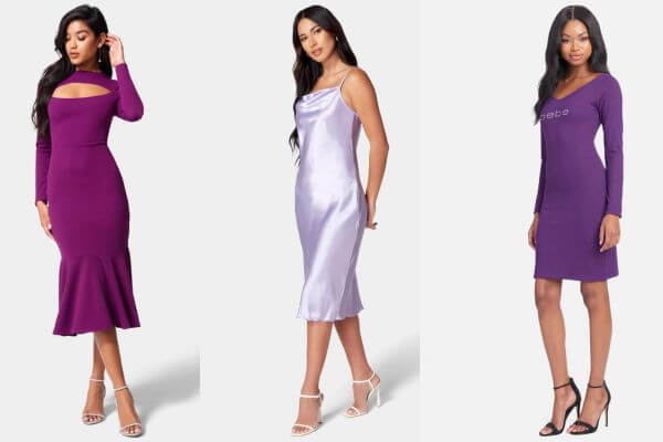 Purple Midi Dresses