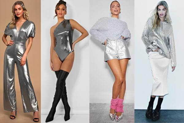 Silver Metallic Clothes