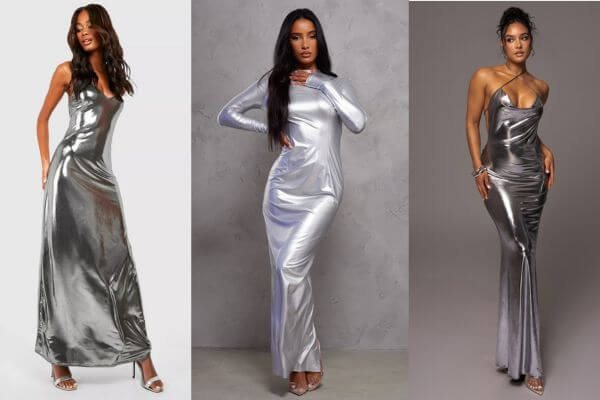 Silver Metallic Dresses