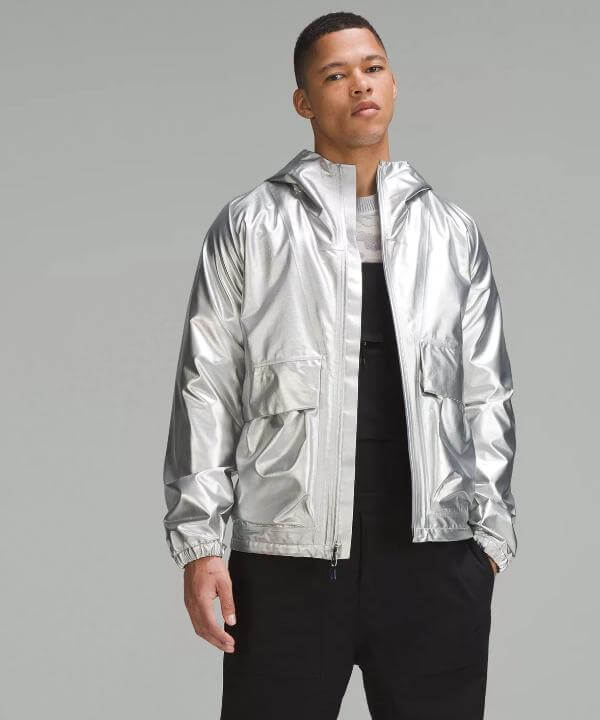 Silver Metallic Jacket Men