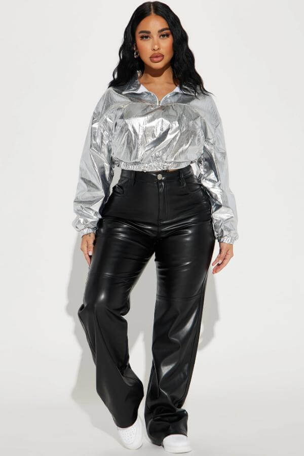 Silver Metallic Jacket