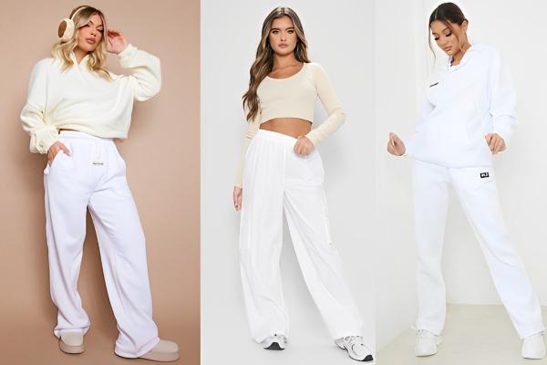 How to Style White Sweatpants Women