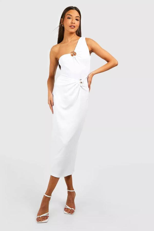 White Midi Skirt Outfit Aesthetic