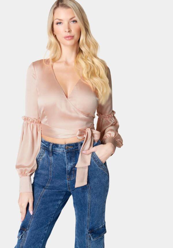 Wrap Blouse With Jeans