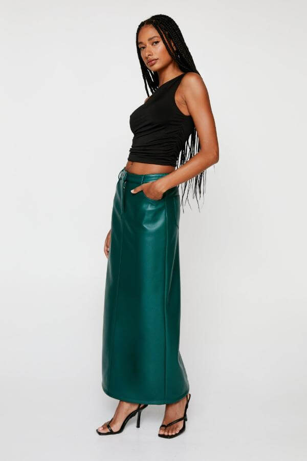 Green Long Skirt Outfit