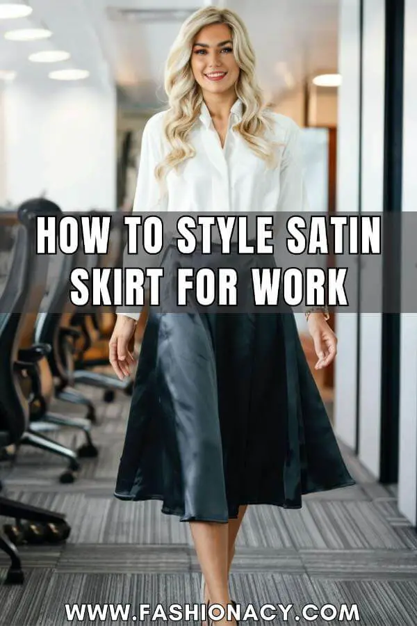 How to Style Satin Skirt For Work