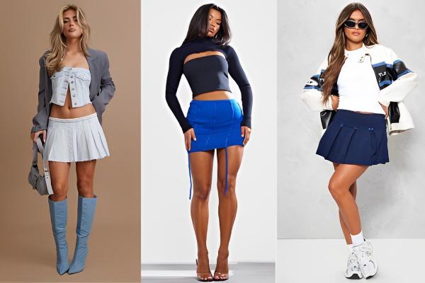 Blue Mini Skirts