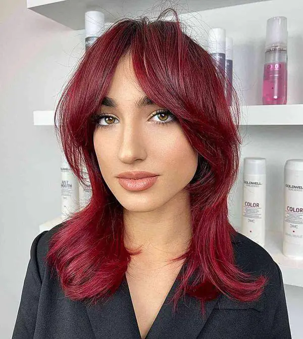 Bright Cherry Coke Hair Color