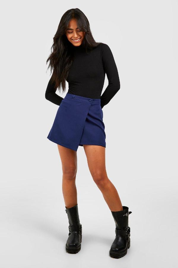 Dark Blue Short Skirt