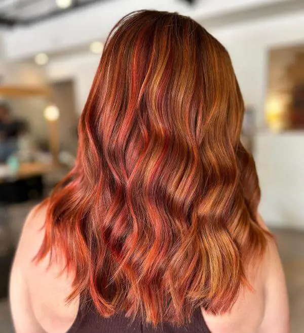 Ginger Hair With Red Highlights