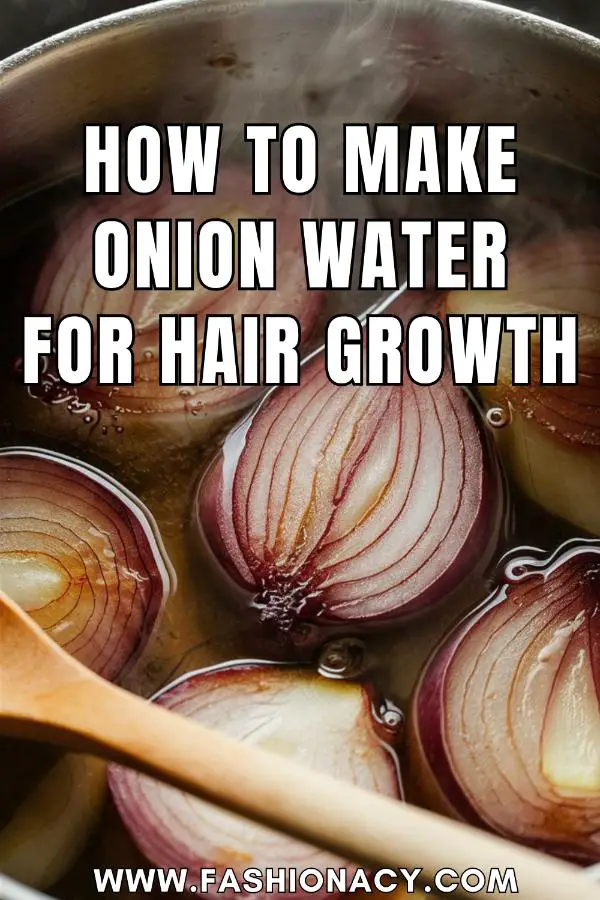 How to Make Onion Water For Hair Growth