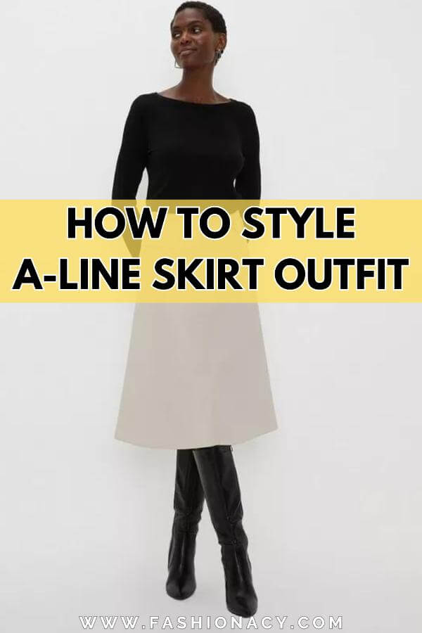 How to Style A-line Skirt Outfit