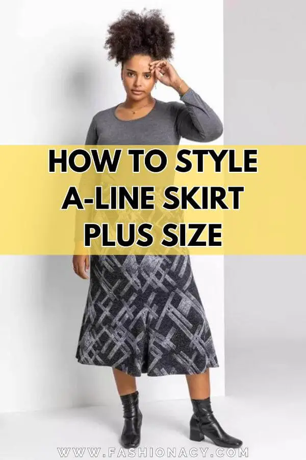 How to Style A-line Skirt Plus Size