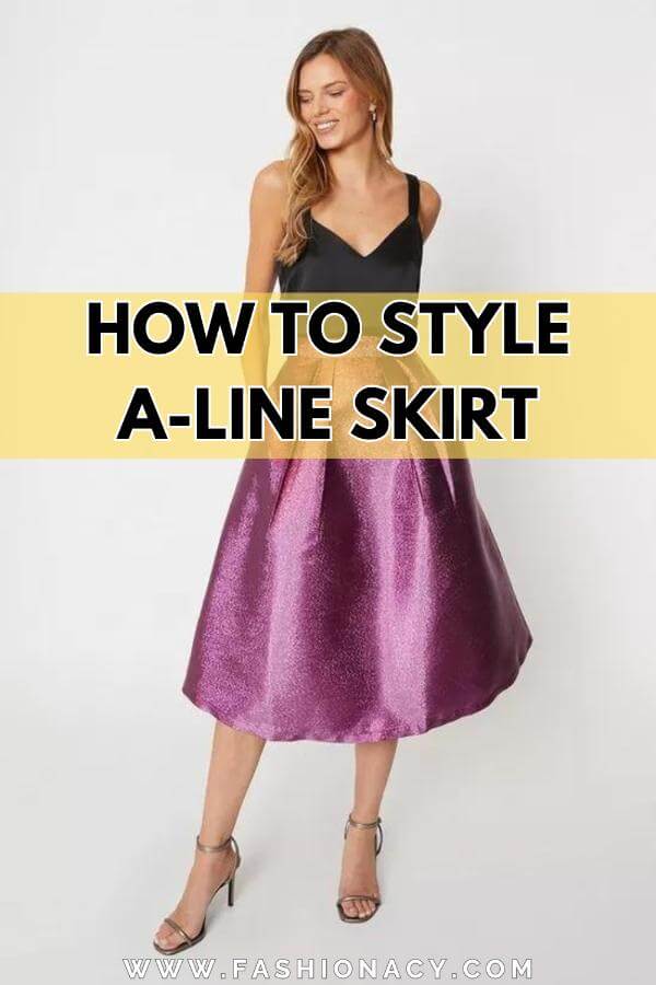 How to Style A-line Skirt