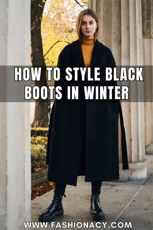 How to Style Black Boots in Winter