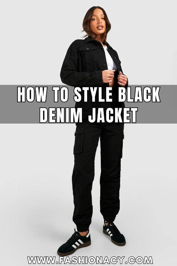 How to Style Black Denim Jacket