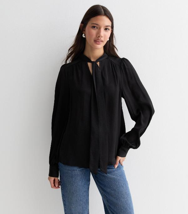 How to Style Black Satin Blouse