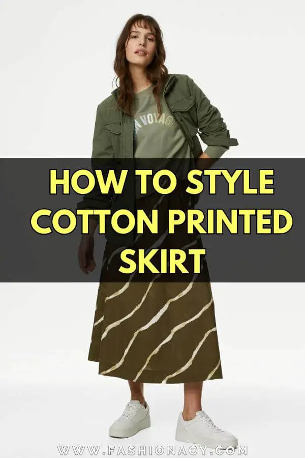 How to Style Cotton Printed Skirt