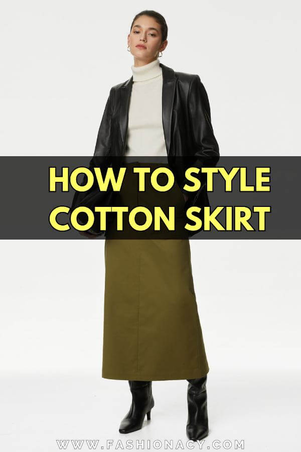 How to Style Cotton Skirt