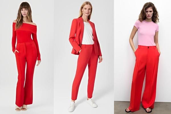 How to Style Red Pants Women