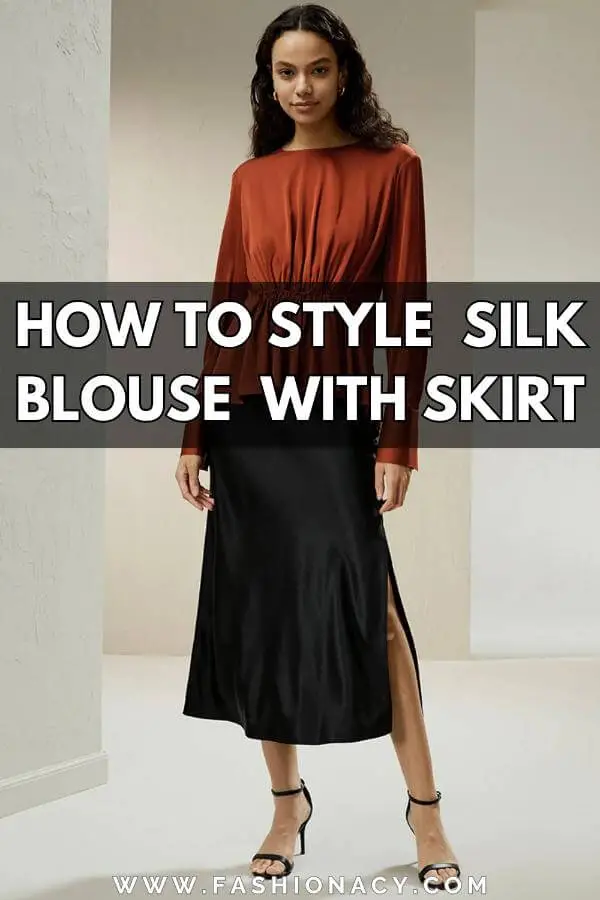How to Style Silk Blouse With Skirt