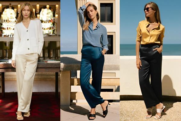 How to Style Silk Pants Women