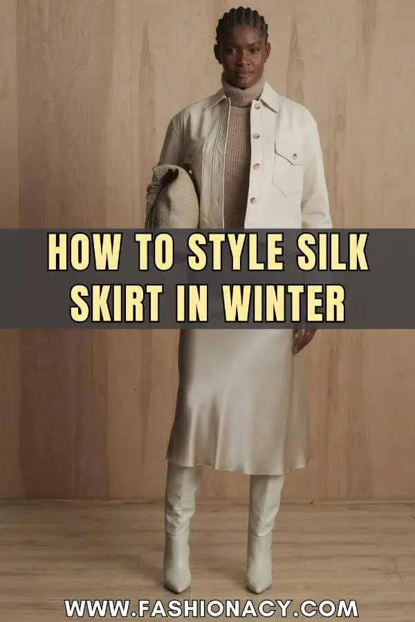 How to Style Silk Skirt in Winter