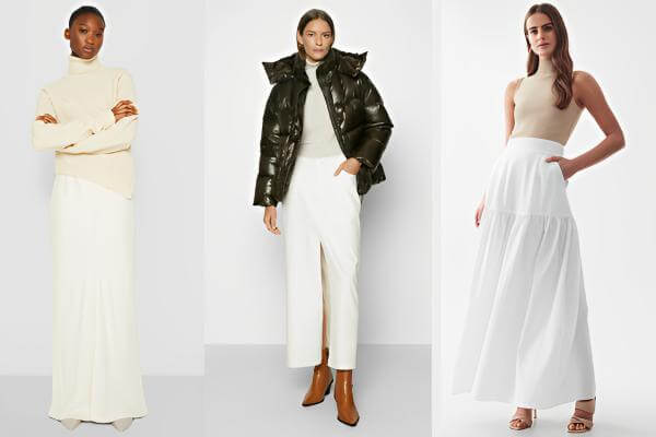 How to Style White Maxi Skirts