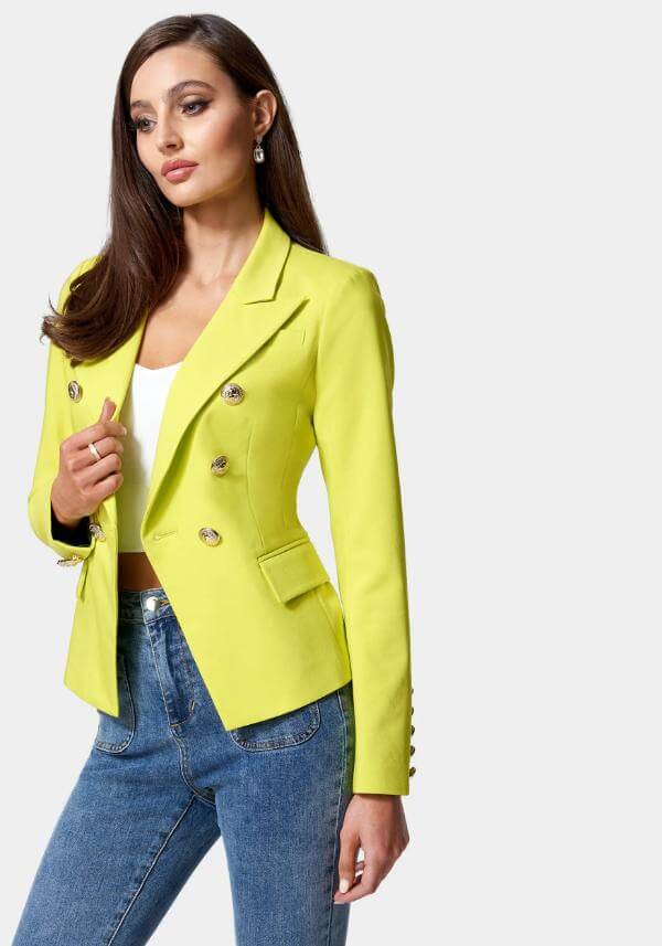 Yellow Jacket With Jeans