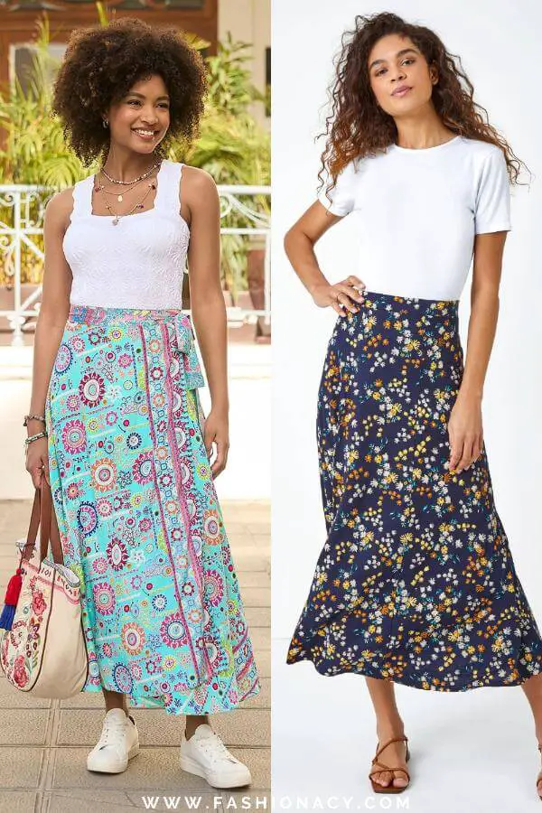 Casual Summer Midi Skirts 