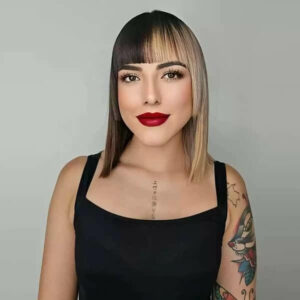 Half Blonde, Half Brown Hair