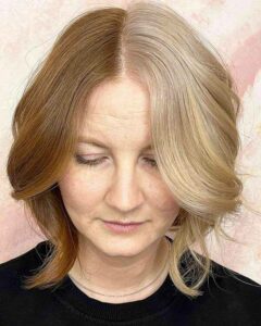 Half Blonde, Half Brown Hair