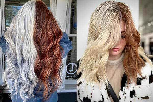 Half Blonde, Half Brown Hairstyles