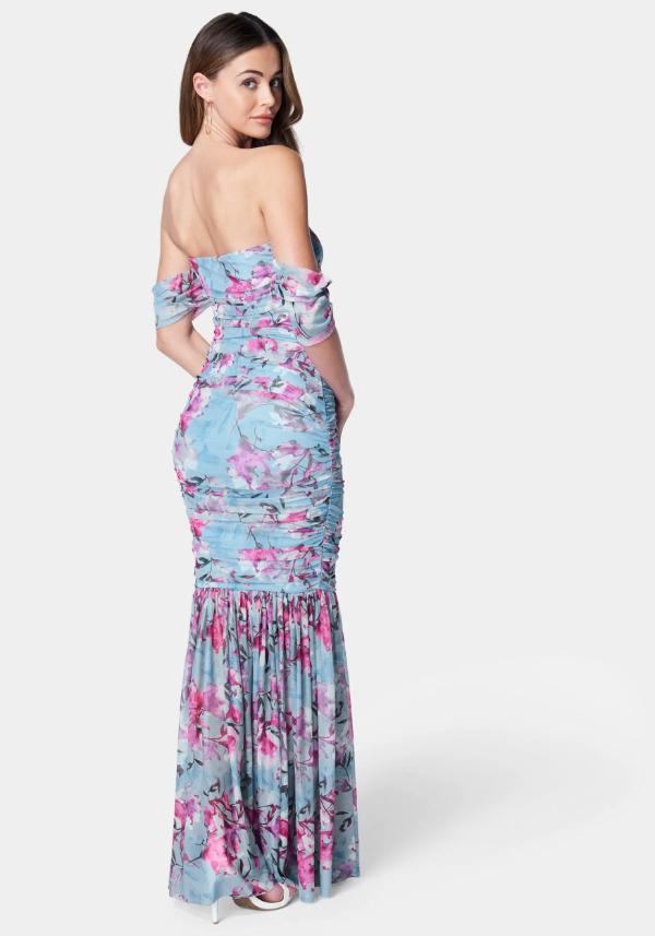 Long Floral Gown Dress