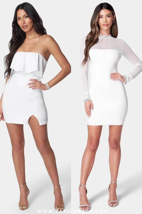 Mini Summer Dresses White