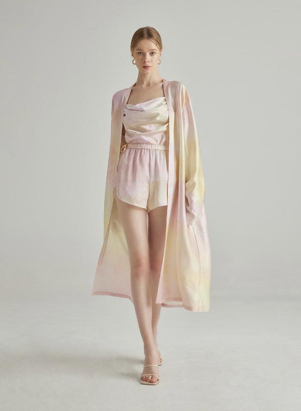 Silk Night Wear Pajama Set