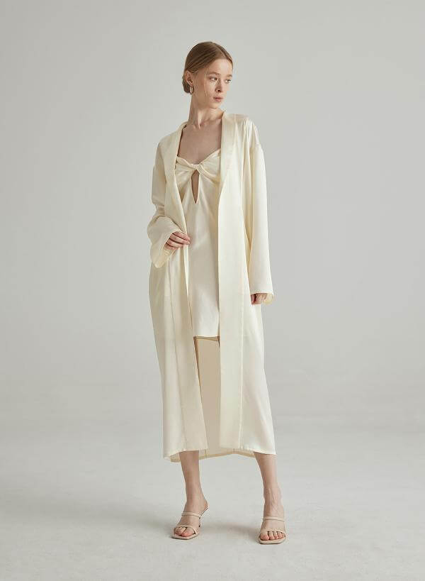 Silk Sleepwear With Robe