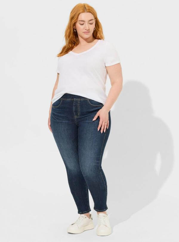 Curvy Women Jeans Casual