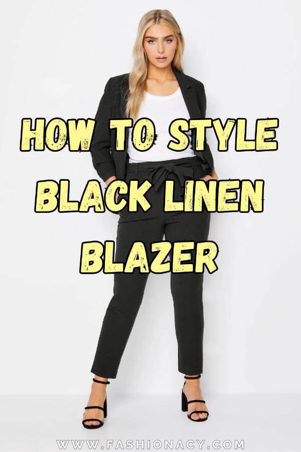 How to Style Black Linen Blazer