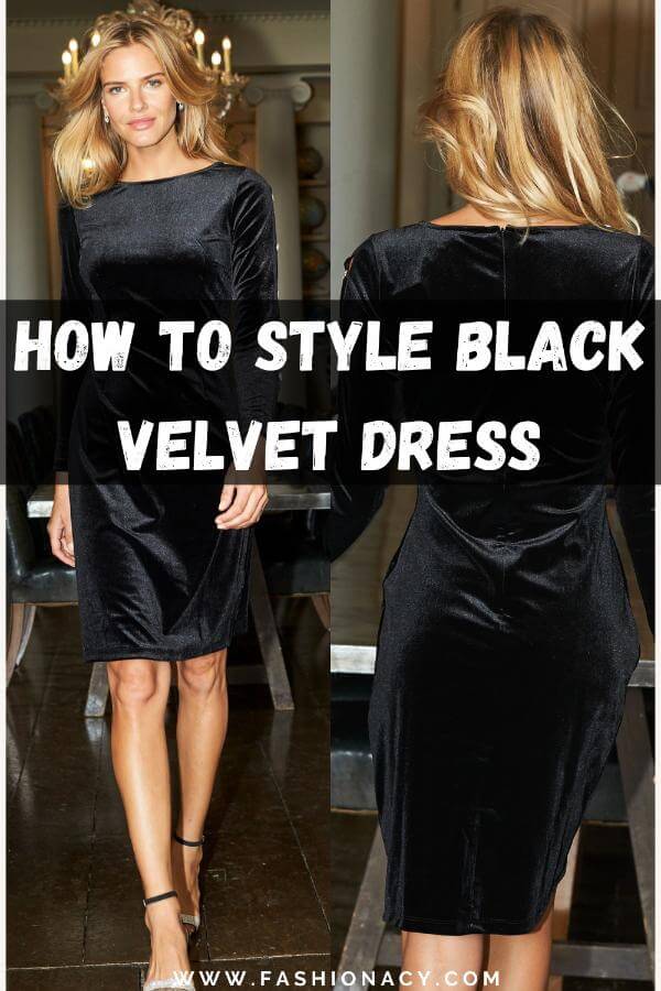 How to Style Black Velvet Dress