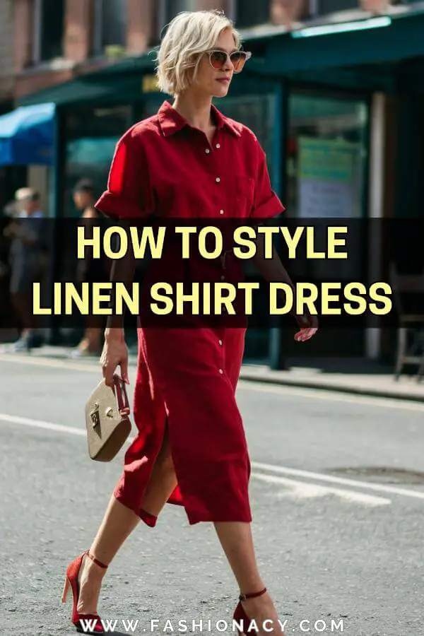 How to Style Linen Shirt Dress