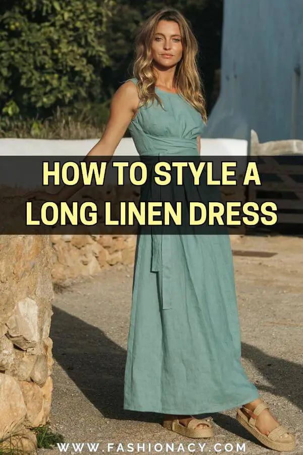 How to Style Long Linen Dress