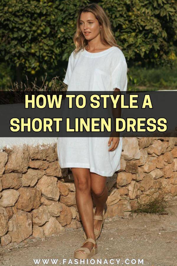 How to Style Short Linen Dress