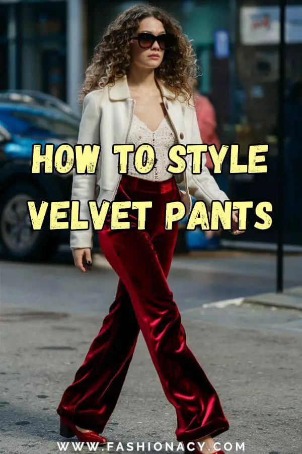 How to Style Velvet Pants