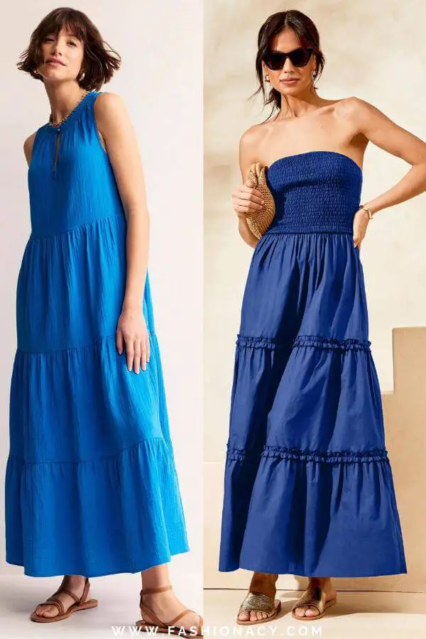 Maxi Summer Dresses Blue