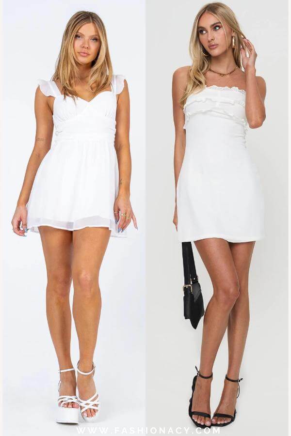 Mini Summer Dress White