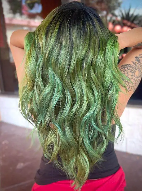 Olive Green Hair Color