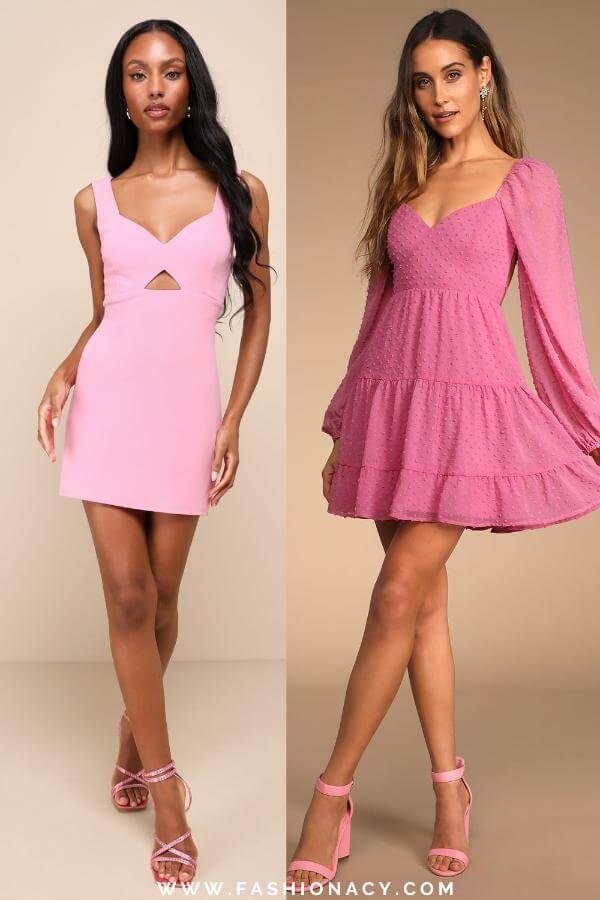 Pink Summer Dress Short