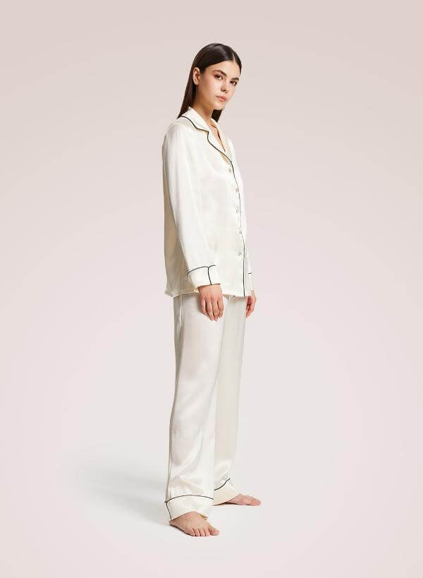 Silk Pajamas Long Sleeves & Long Pants